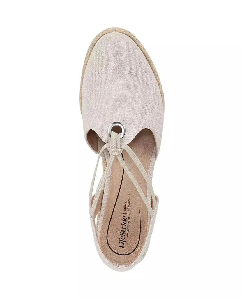 LifeStride Women's Kennedy Closed Almond Toe Wedge Espadrilles 4