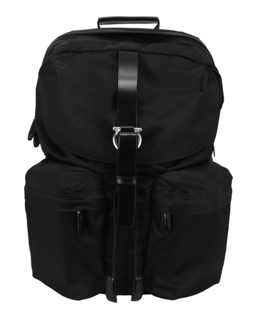 Salvatore Ferragamo Nylon Gancini Technical Backpack