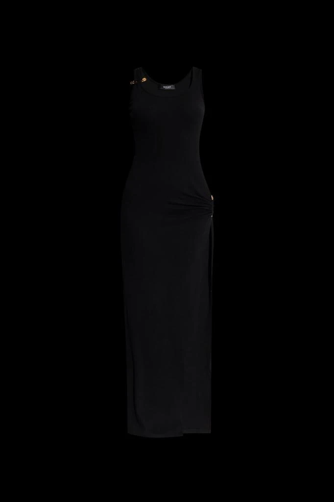 Versace Versace Front-Slit Ribbed Dress 1