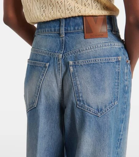 Valentino High-rise wide-leg jeans 6