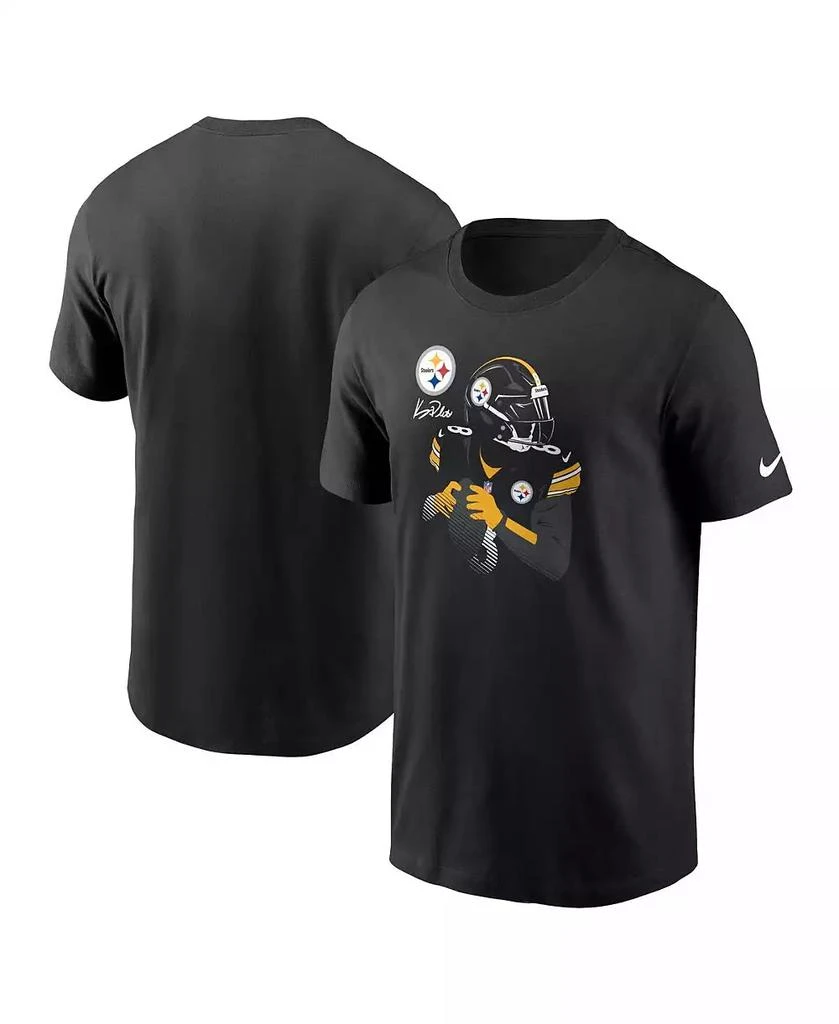 NIKE Men's Kenny Pickett Black Pittsburgh Steelers Player Graphic T-shirt 1