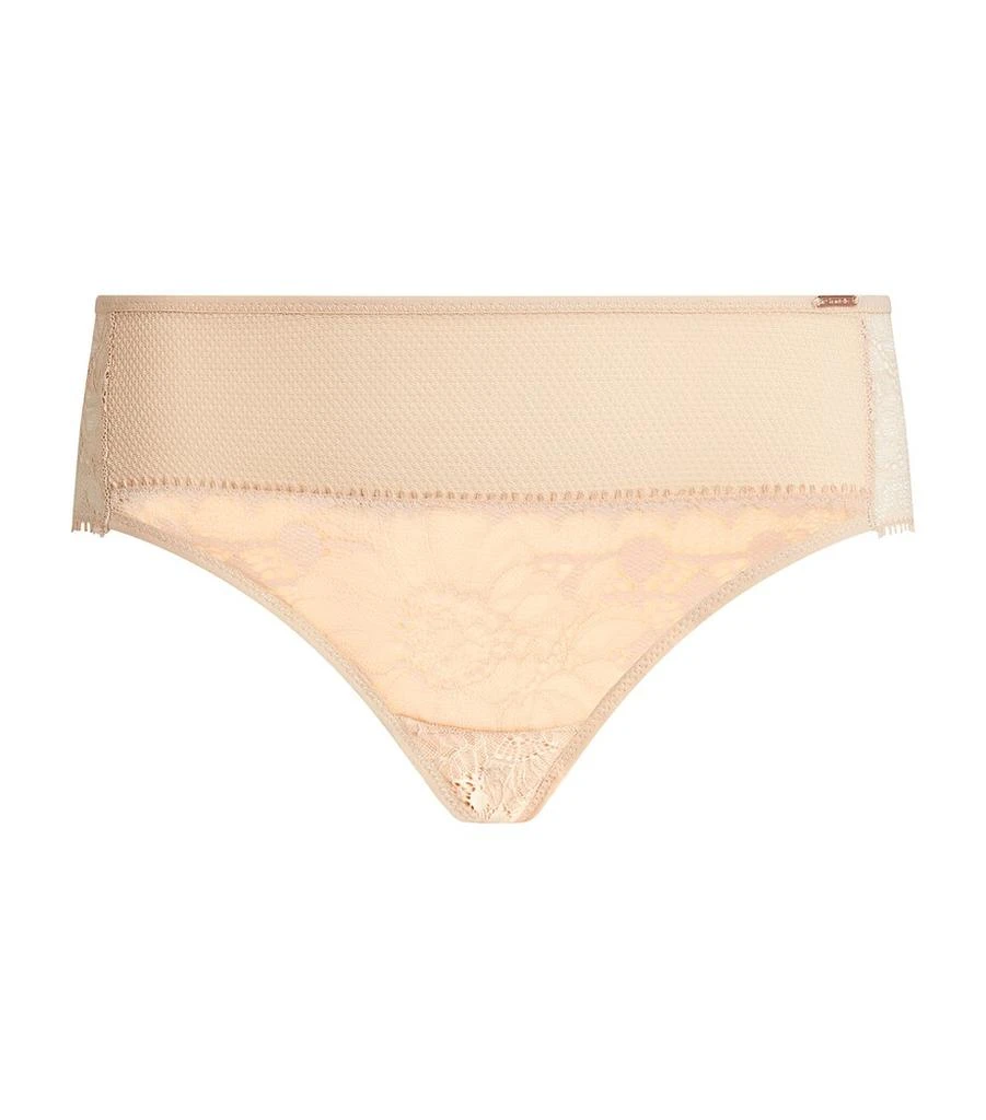 Chantelle Lace-Front Brazilian Briefs 2
