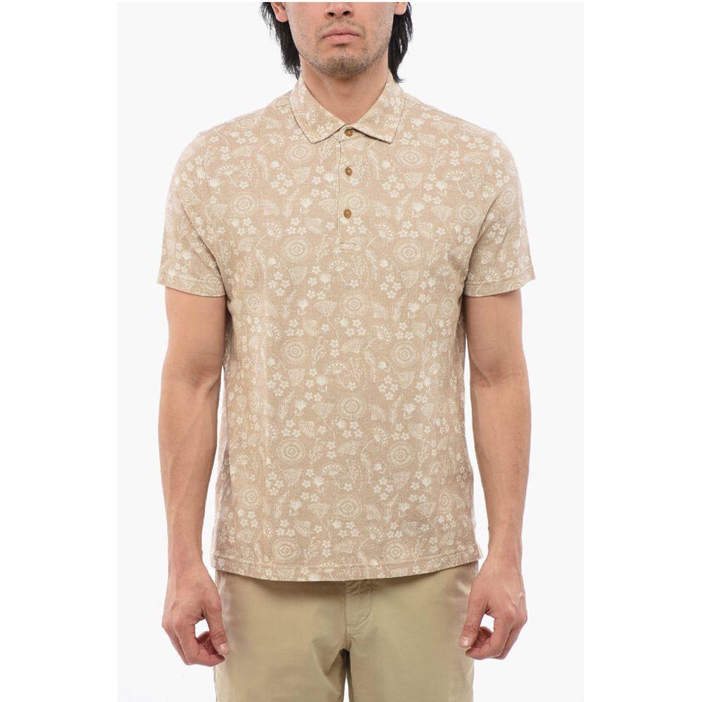 ALTEA Floral Motif Short Sleeved Men's Polo