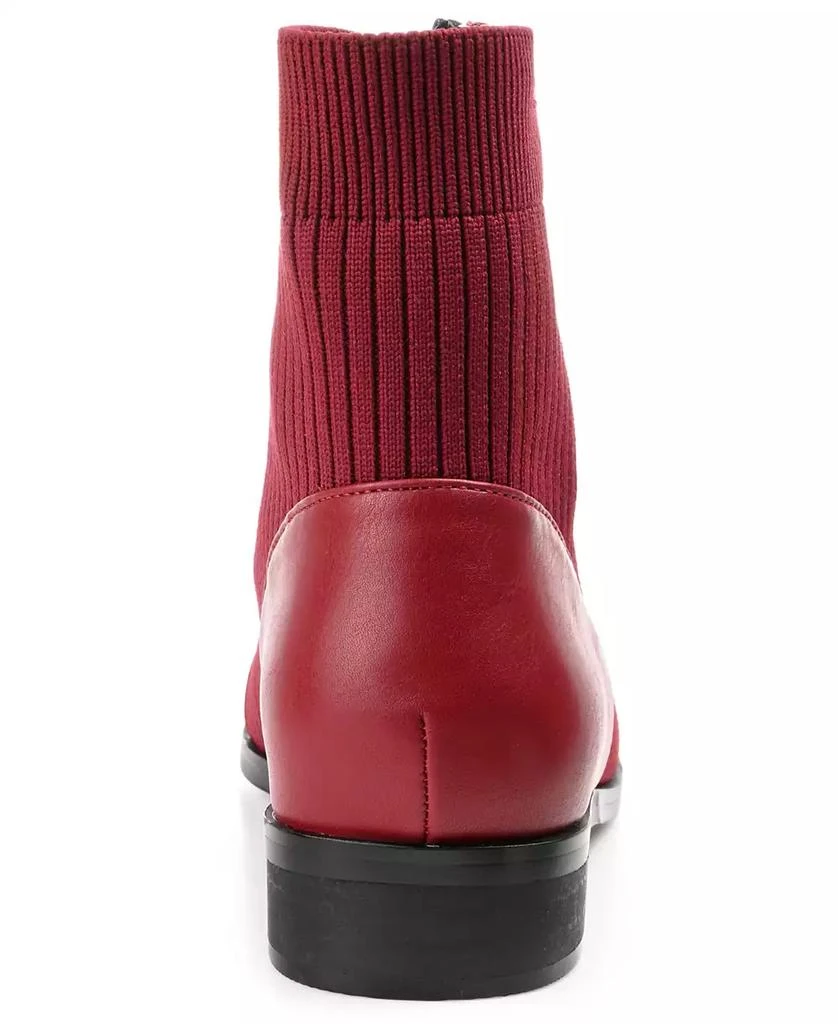 Journee Collection Women's Bexlie Front Zip Knit Ankle Booties 8