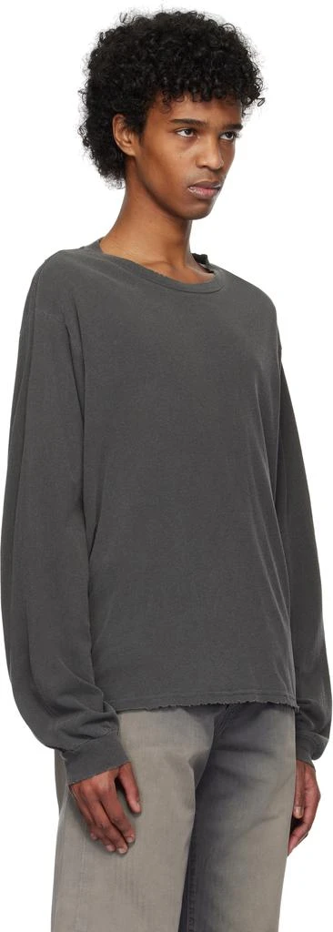 John Elliott Black Folsom Cropped T-shirt 2