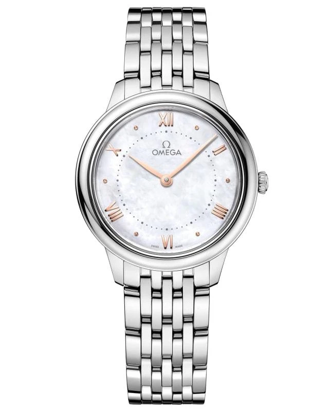 Omega Omega De Ville Prestige Quartz 30mm Mother of Pearl Dial Steel Women's Watch 434.10.30.60.05.001 1