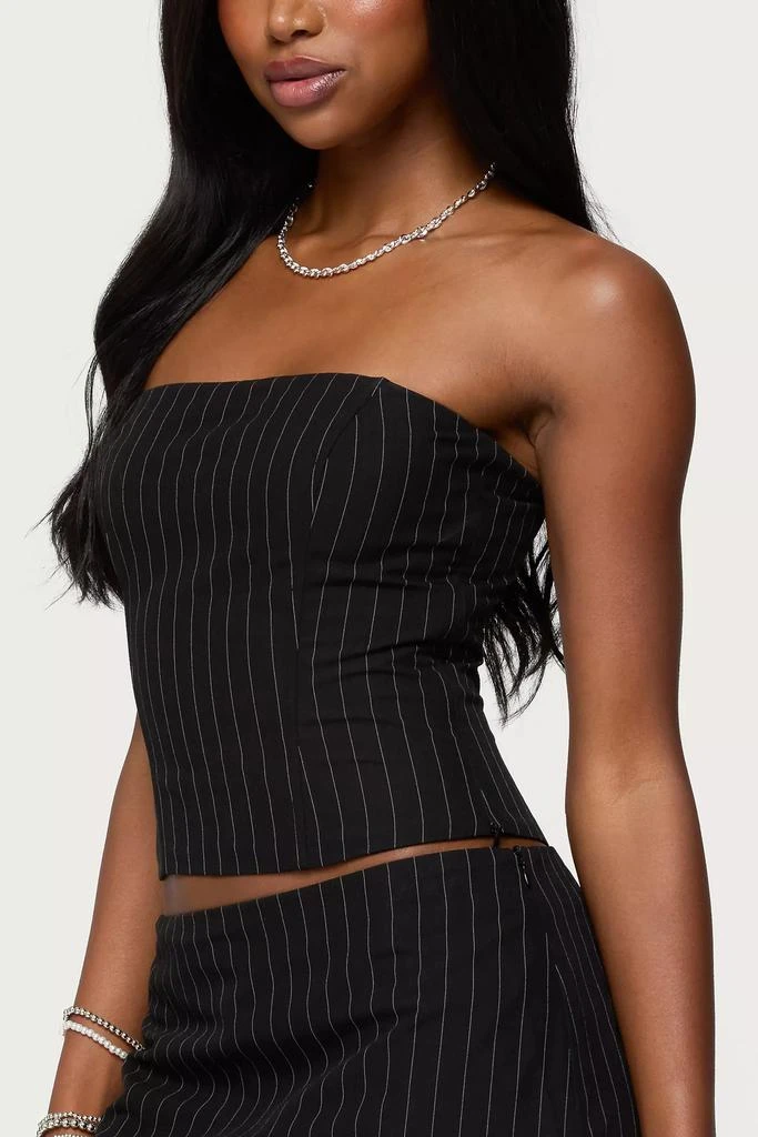 Edikted Edikted Maeve Pinstripe Strapless Corset 3
