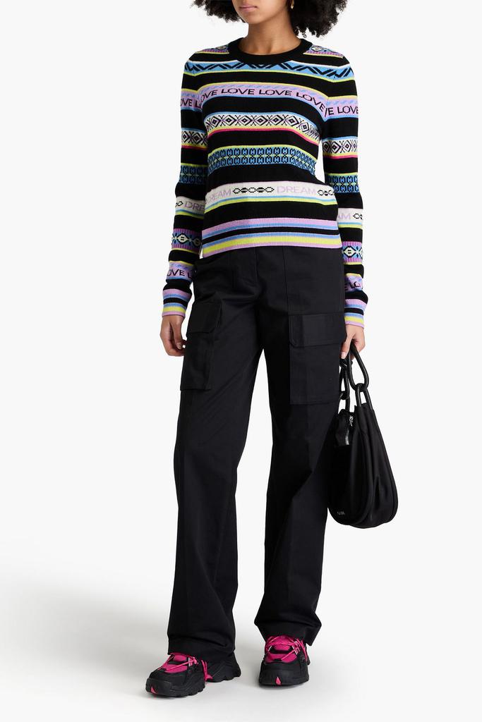 Chinti & Parker Intarsia wool and cashmere-blend sweater