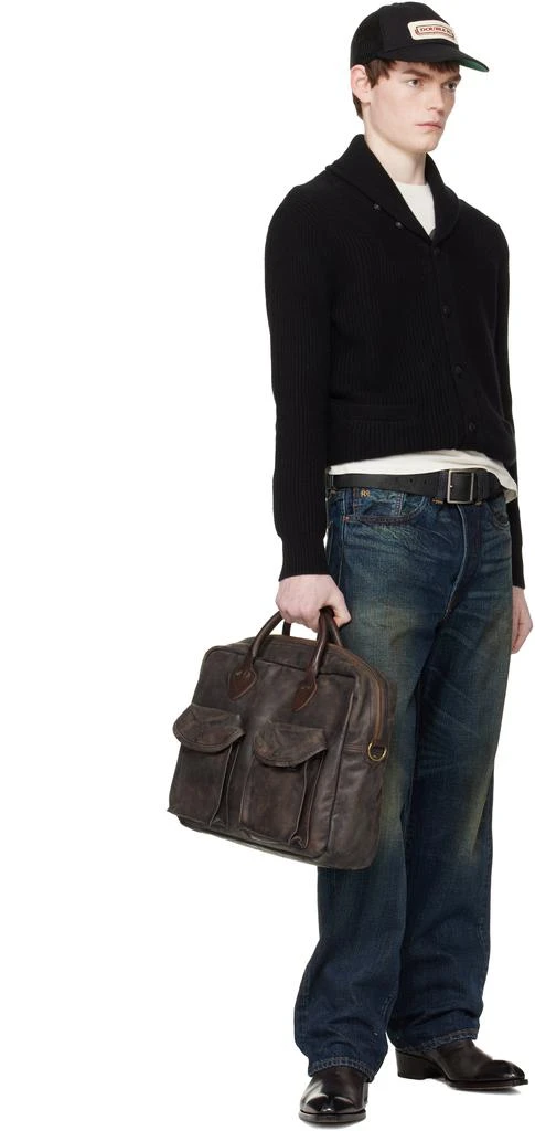 RRL Brown Leather Briefcase 4