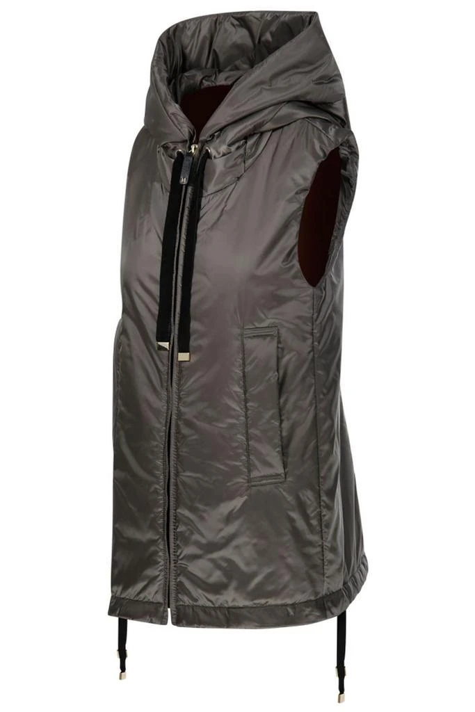 MAX MARA THE CUBE Max Mara The Cube Greengo Zip-Up Drawstring Gilet 3