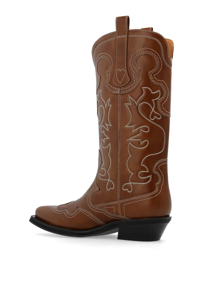 Ganni Leather cowboy boots 5