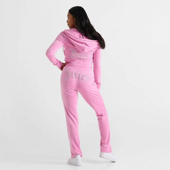 Juicy Couture Women's Juicy Couture OG Big Bling Velour Zip-Up Hoodie 2