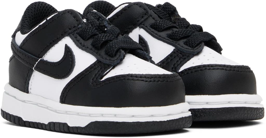 NIKE Baby Black & White Dunk Low Sneakers 4