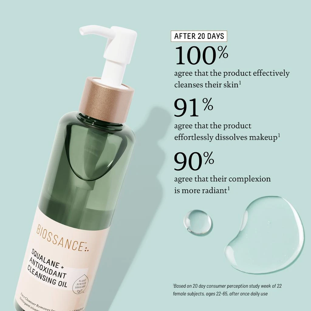BIOSSANCE Squalane + Antioxidant Cleansing Oil 6
