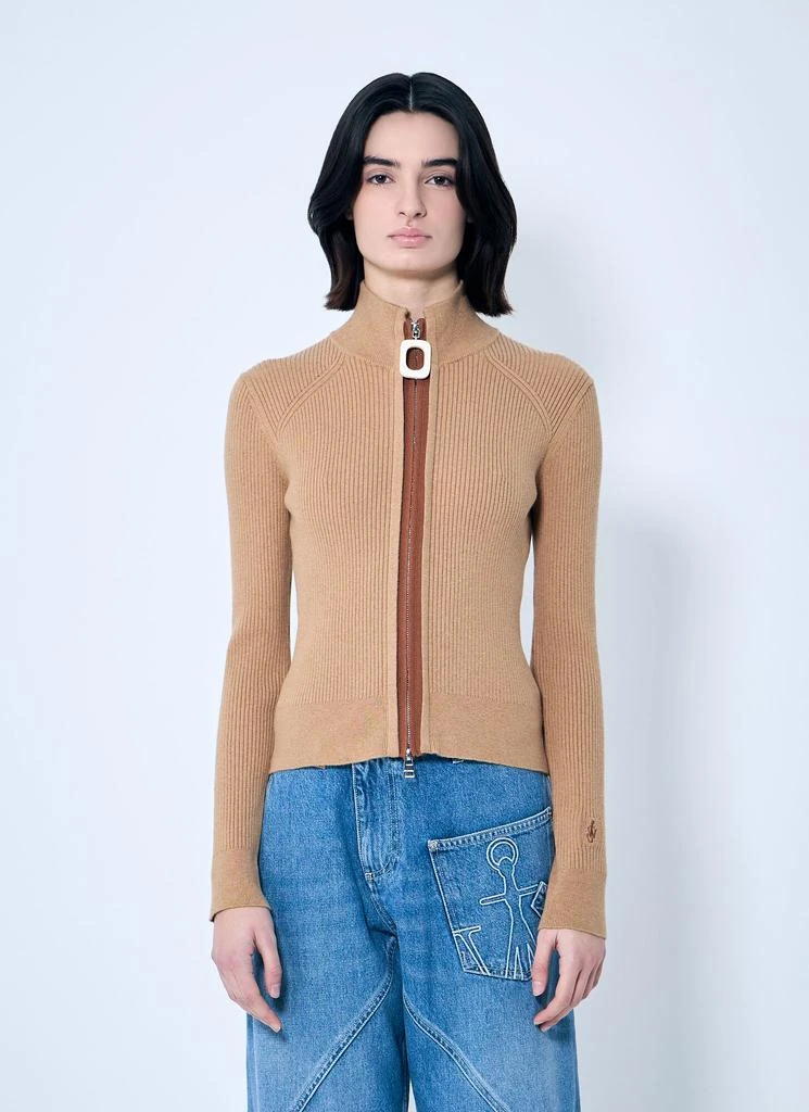 JW Anderson Fitted Zip-Up Cardigan 1