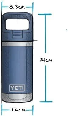 YETI YETI Rambler Jr. 12 oz Kids Bottle, with Straw Cap 6
