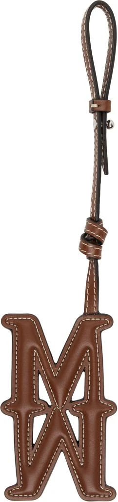 Max Mara Brown MMCharm Leather Bag Charm 2
