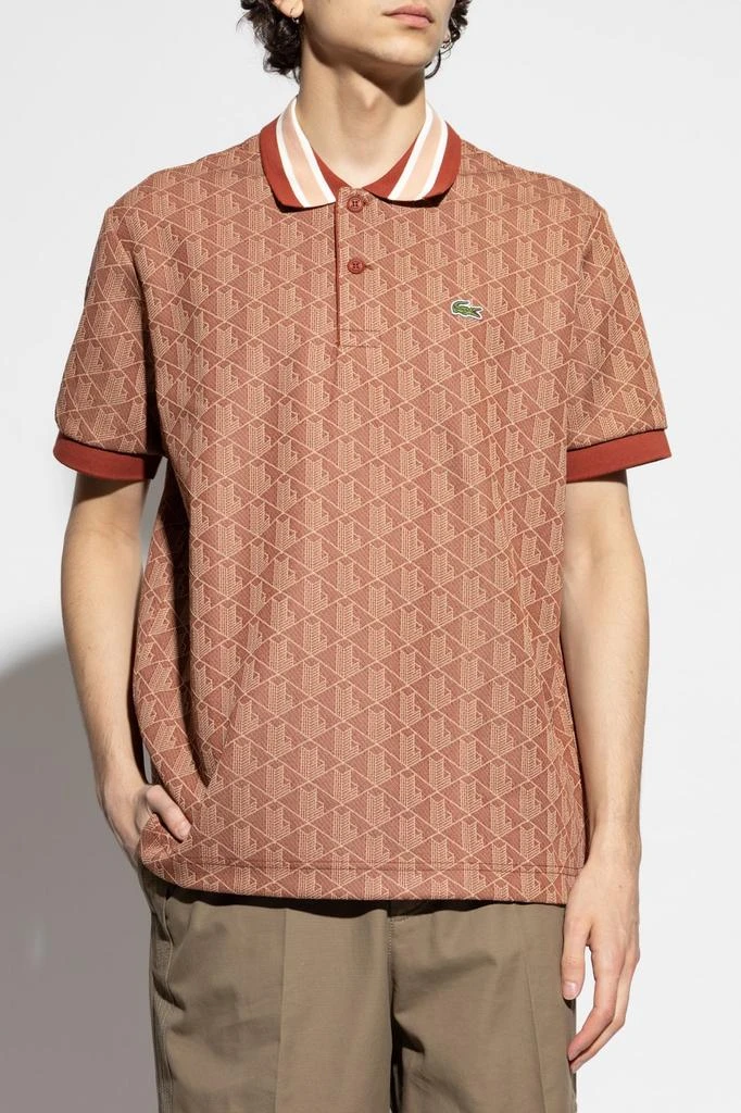 Lacoste Lacoste Monogram Jacquard Classic Fit Polo Shirt 3