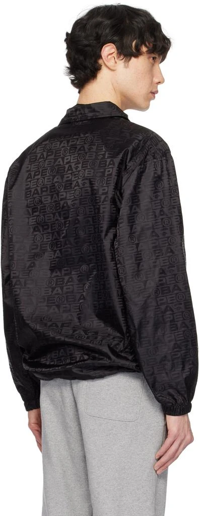 Bape Black Lux Sport Pattern Jacquard Coach Jacket 3