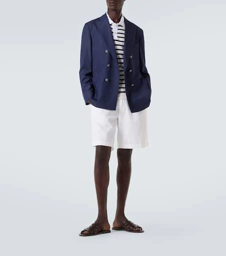 Brunello Cucinelli Striped cotton polo shirt 2