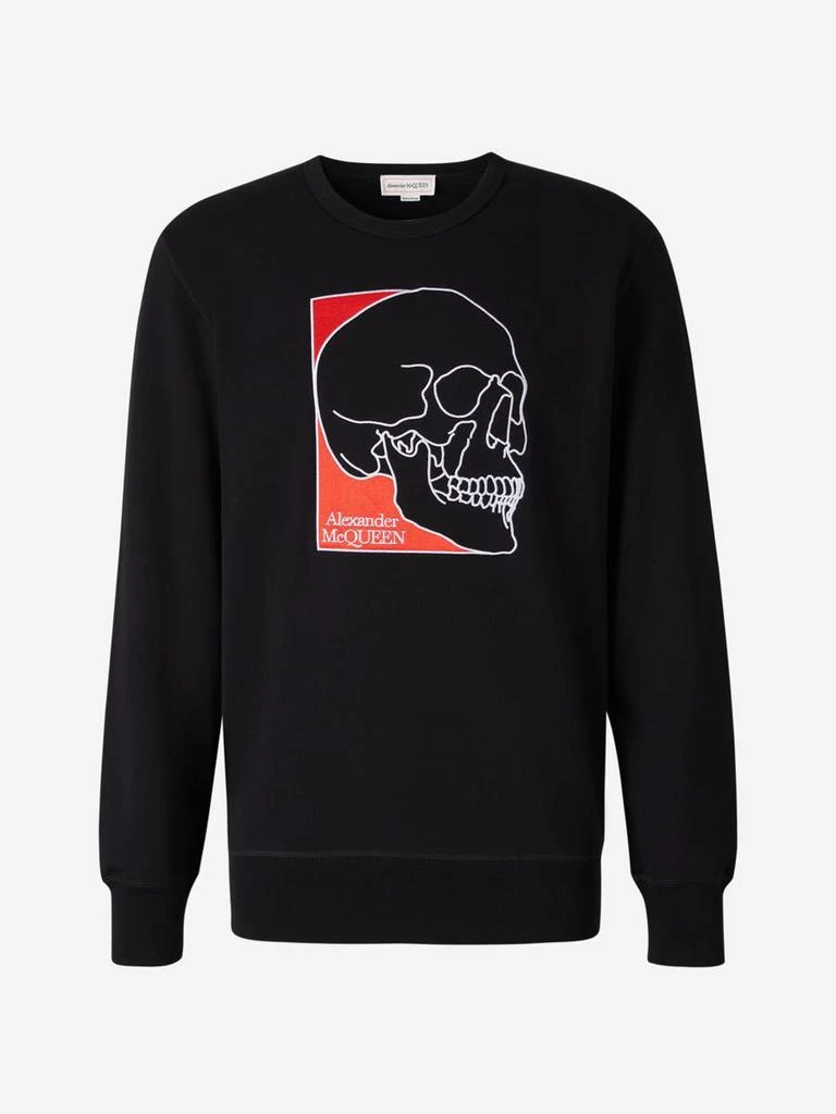 ALEXANDER MCQUEEN ALEXANDER MCQUEEN PRINTED COTTON SWEATSHIRT 1