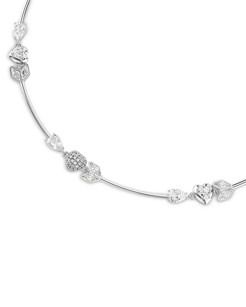 Swarovski Idyllia Cubic Zirconia Heart 
Arrow Collar Necklace, 14.87-17.75" 5