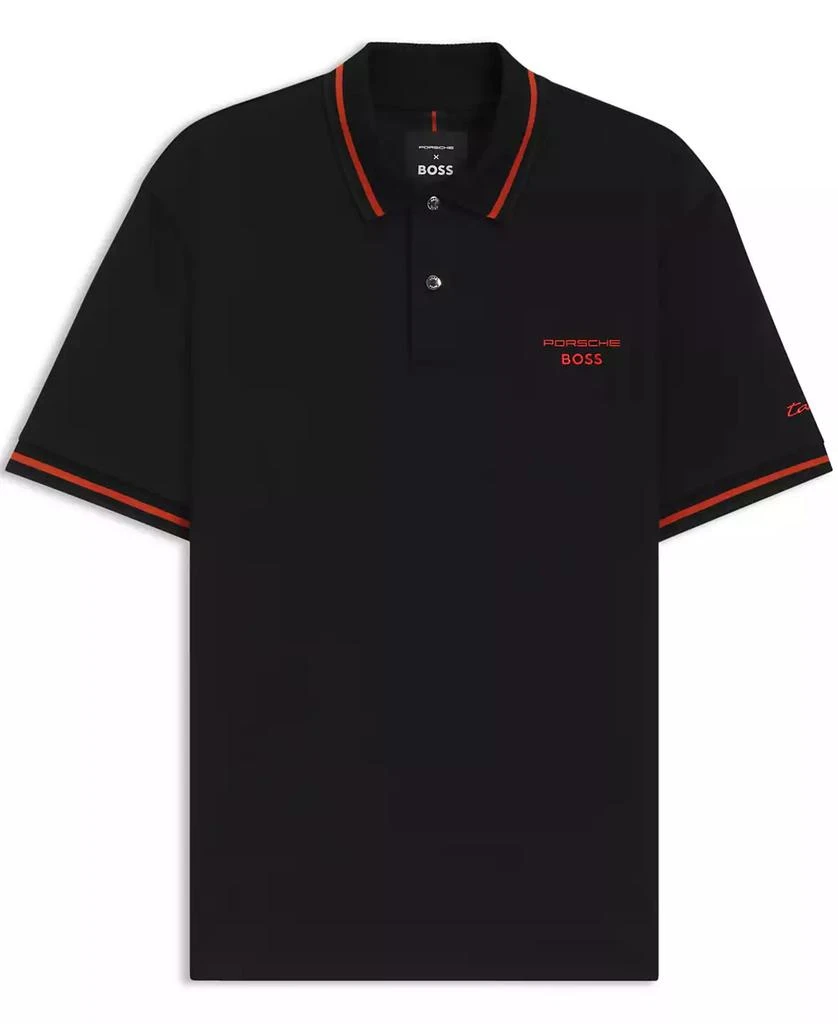 Hugo Boss Porsche x BOSS Men's Cotton Moisture Control Polo Shirt 3