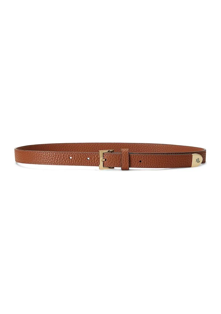 Ralph Lauren Pebbled Leather Skinny Belt 1
