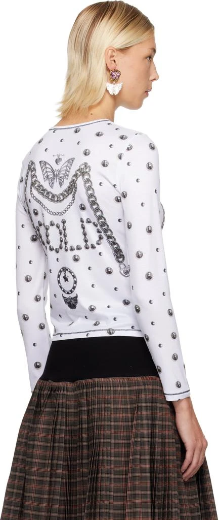 CHOPOVA LOWENA White 
HOT
 Fitted Jersey T-shirt 3