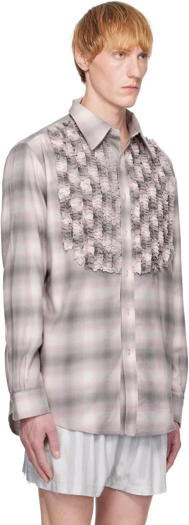 Collina Strada Purple Tuxedo Button Up Shirt 2