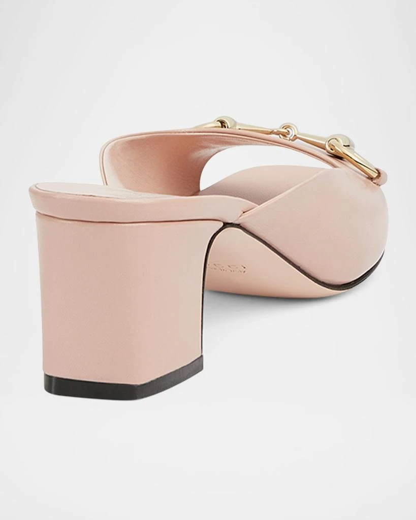 Gucci Lady Horsebit Leather Mule Sandals 3