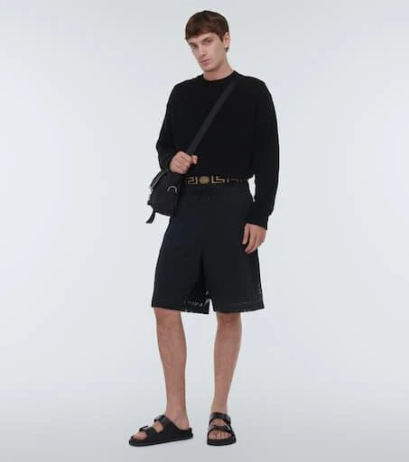 Versace Greca Border mesh shorts 2