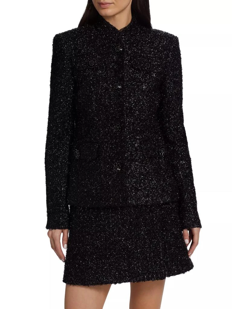 Adam Lippes Mayfair Metallic Tweed Jacket 3