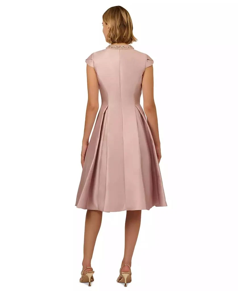 green emerald velvet dress Sandra Keyhole A Line Midi Dress – Shop With BET main image 1