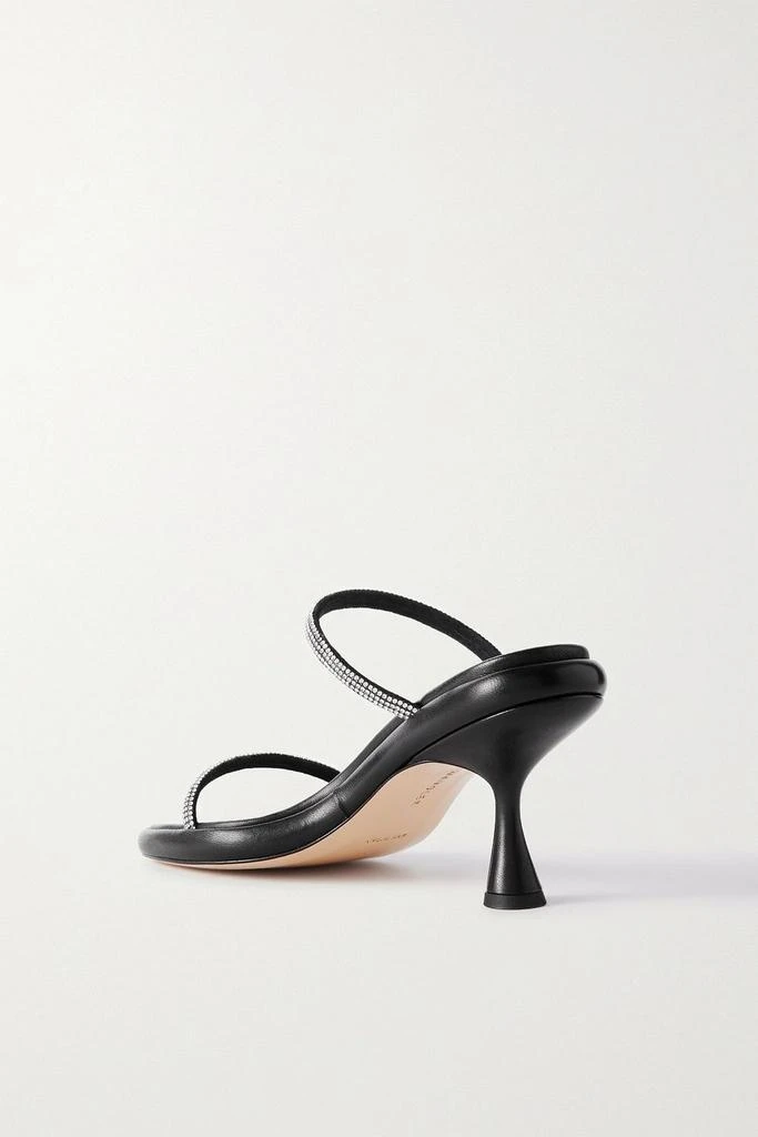 Wandler June crystal-embellished leather sandals 3
