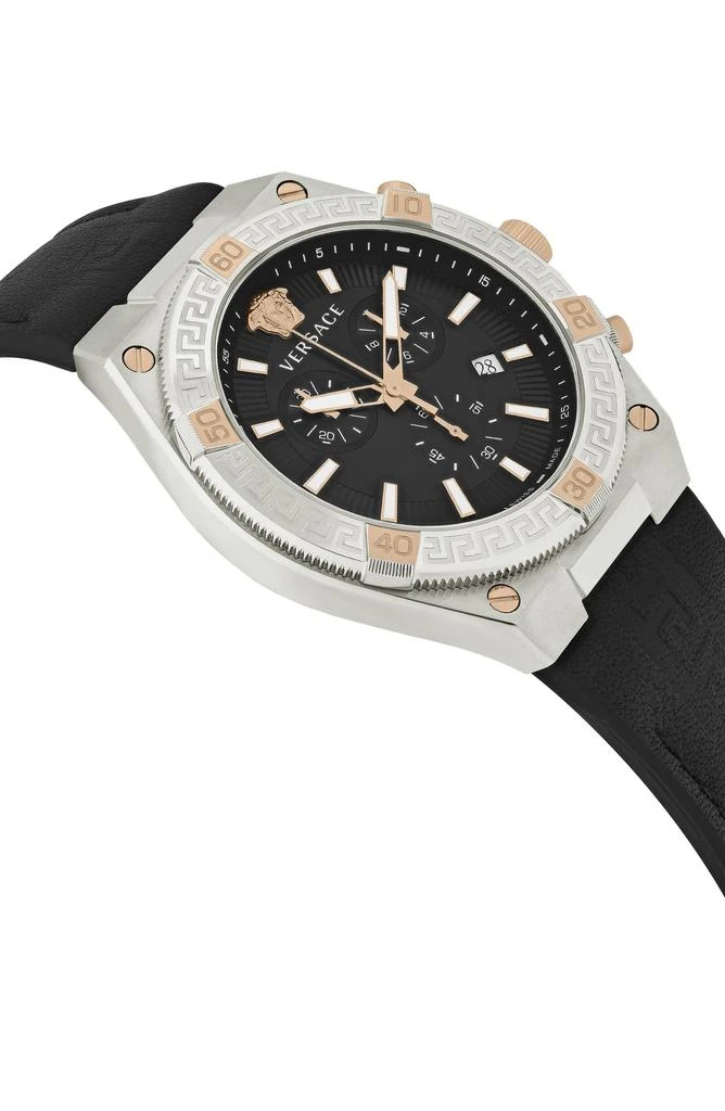 Versace V-Sporty Greca Leather Watch 3