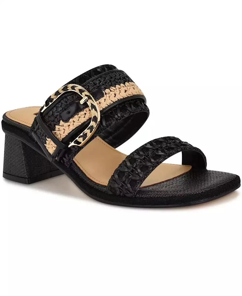 Nine West Women's Ebels Woven Block Heel Sandals 1