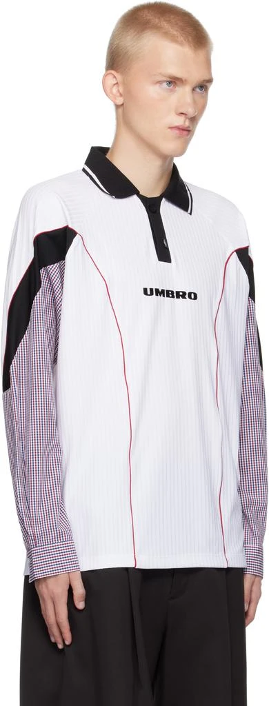 Umbro White Slam Jam Edition Gingham Cut Up Polo 2
