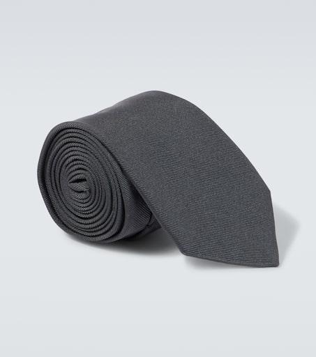 Prada Logo silk tie