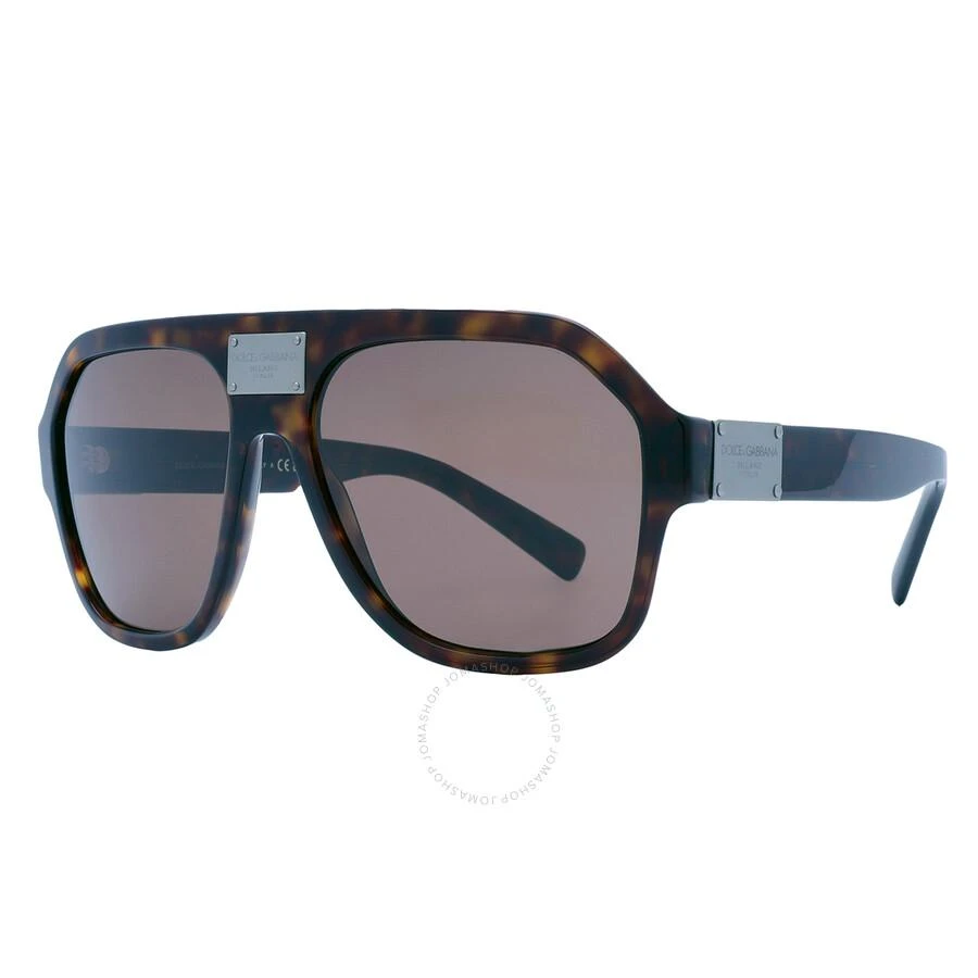 Dolce & Gabbana Open Box - Dolce and Gabbana Dark brown Navigator Men's Sunglasses DG4433 502/73 58 3