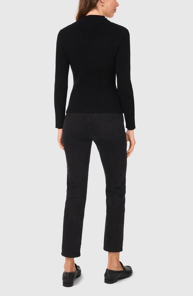 Halogen Rib Quarter Zip Sweater 4