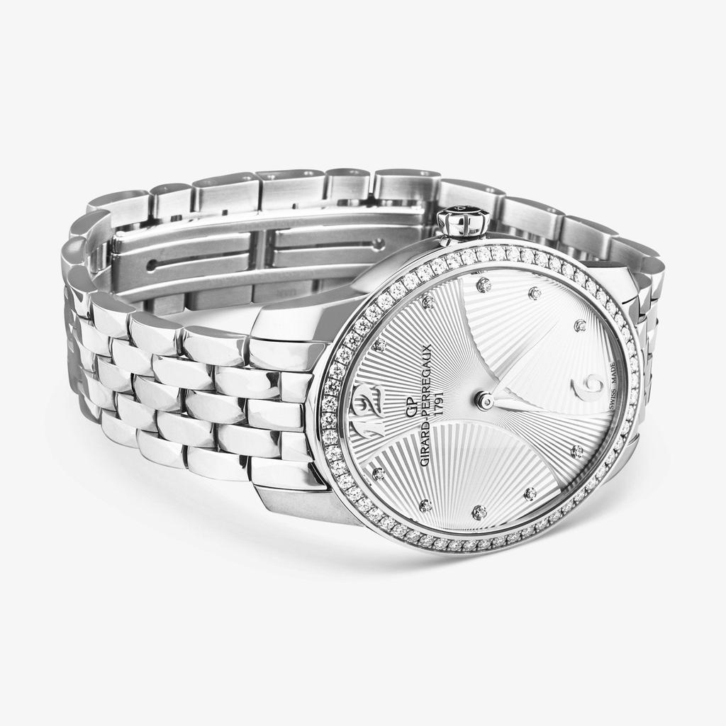 Girard-Perregaux Girard-Perregaux Cat's Eye Diamond Stainless Steel Automatic Ladies Watch 80493D11A161-11A