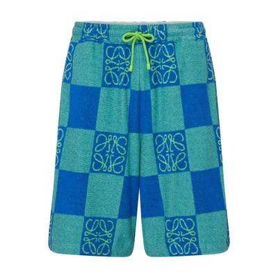 Loewe Anagram checkered shorts 1