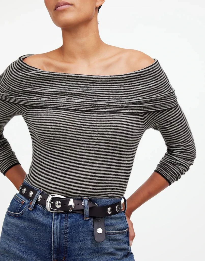 Madewell Alpaca-Blend Off-Shoulder Sweater 4