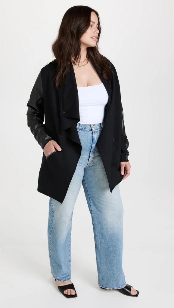 SPANX Faux Leather Convertible Jacket 9