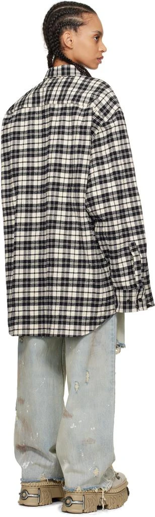 Vetements Black Metalized Wrinkled Pyjama Shirt 3