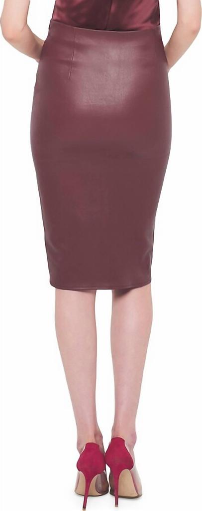 AS by DF As By Df - Claude Stretch Leather Midi Skirt