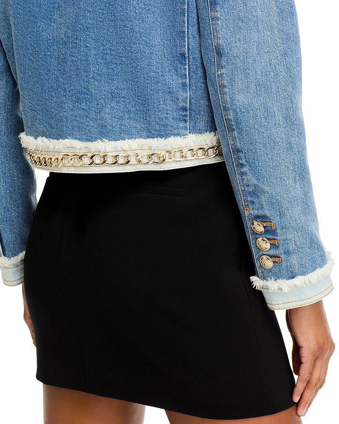 Alice + Olivia Landon Embellished Denim Jacket 6