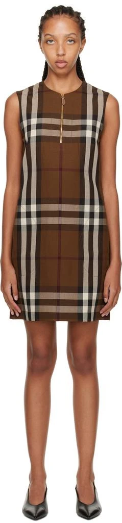 Burberry Brown Sofy Midi Dress 1