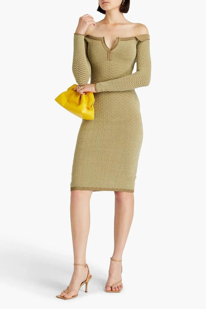 Shop La Robe Maille Pampero off-the-shoulder jacquard-knit cotton-blend  dress on Sale at BeyondStyle  Get 70% Off La Robe Maille Pampero  off-the-shoulder jacquard-knit cotton-blend dress with Limited-Time Flash  Deals, Exclusive Discounts, and